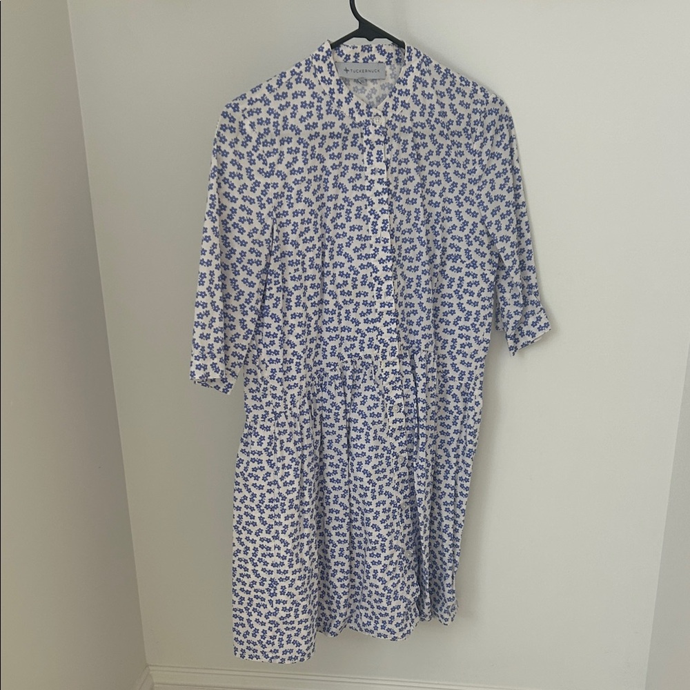 Tuckernuck Floral Blue and White Dress